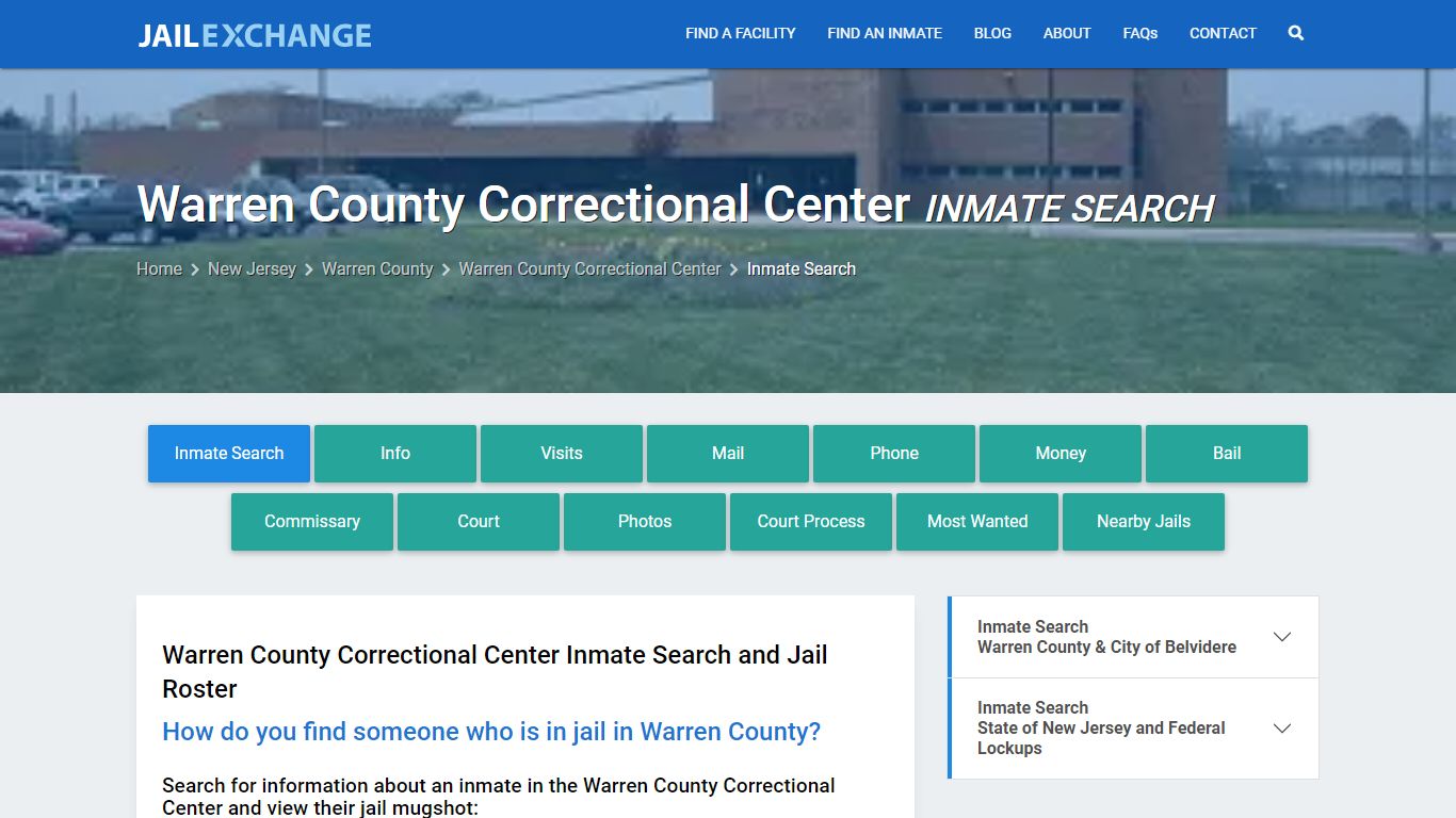 Warren County Correctional Center Inmate Search - Jail Exchange